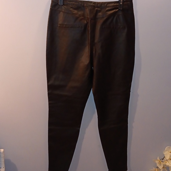 ASOS black leather pants NWOT - Picture 2 of 6